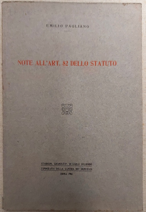 Note all'art. 82 dello Statuto